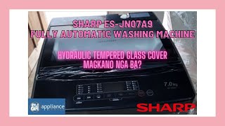 PART 1 SHARP ES-JN07A9 FULLY AUTOMATIC WASHING MACHINE HYDRAULIC TEMPERED GLASS COVER MAHAL BA?