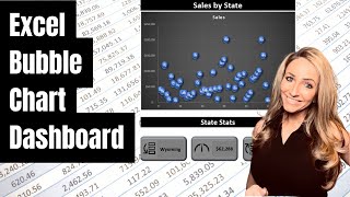 Bubble dashboard. Use the bubble chart and Xlookup to create a handy dashboard with min max. - Excel Xpert tutorial video