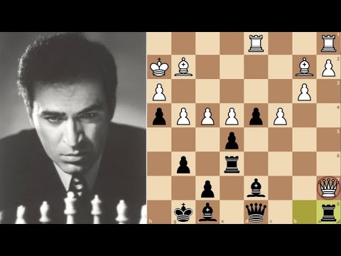 Kasparov traps the Queen of Simen Agdestein (1989)