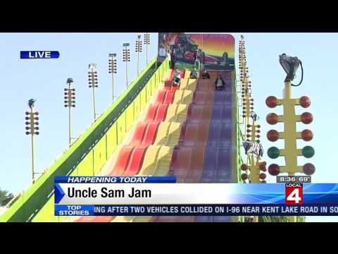 WDIV Reporter goes Airborne at Uncle Sam Jam!