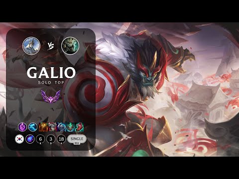 Galio Top vs Rengar - KR Master Patch 13.6