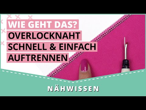 Quickly and easily undo overlock seams