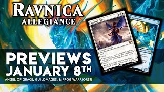 Angel of Grace, Guildmages, &amp; Frog Warriors | Ravnica Allegiance Previews Januray 8th
