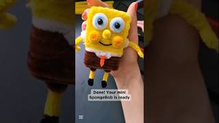 FuzzyTwist Easy pipe cleaner craft, sponge bob square pants tutorial.