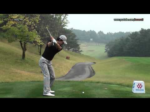 [HD SLOW] Kim Dae Hyun - 2011, wood Golf Swing, tee shot(5)