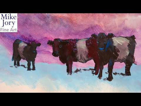 Thumbnail of Belted galloway cows