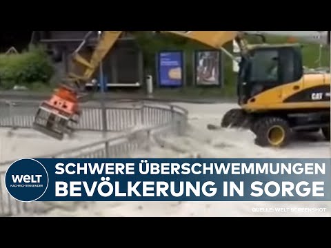 SCHWEIZ: Schweres Unwetter! Touristen-Ort komplett abgeschnitten - Bevölkerung in Sorge!