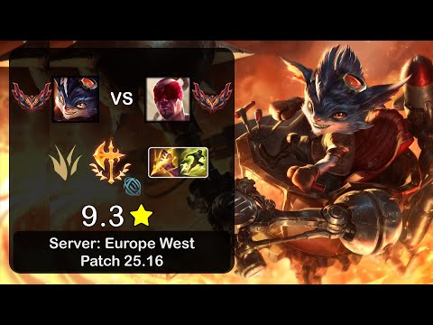Rumble Jungle vs Lee Sin - EUW Challenger - Patch 25.16