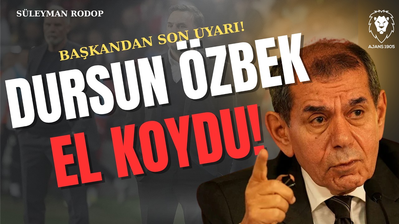 Başkan Dursun Özbek Duruma EL KOYDU | Şampiyonluk Maçı : Antalya | Galatasaray Son Dakika Gelişmeler
