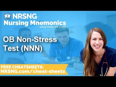 OB Non Stress Test NNN Nursing Mnemonics, Nursing School Study Tips