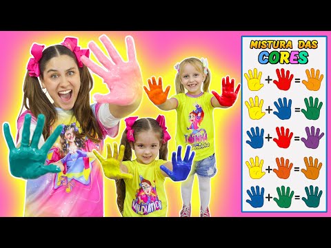 🎨 LEARNING COLORS with MILENINHA at SCHOOL | Color Mixing Educational Video for Children