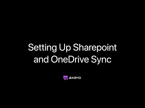 Setting up Sharepoint and OneDrive Sync — Axero Solutions Intranet