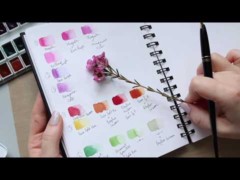 Chamelaucium [Wax Flower] Quick Botanical Watercolour Tutorial PART 1/2