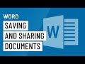 Word Saving And Sharing Documents