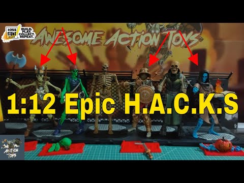 Boss Fight Studio Epic H.A.C.K.S 1:12 scale skeleton action figures. A good jump into 1:12 fantasy.