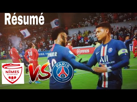Nîmes Olympique - Paris St Germain (1-4) Résumé (NIMES - PARIS) 2019/2020