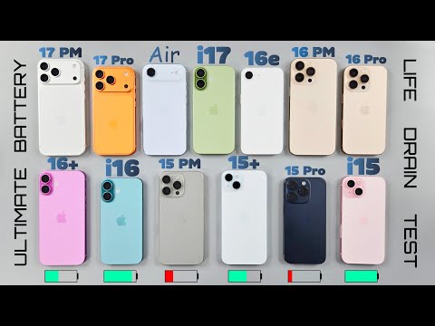iPhone 17 Series vs 16 Series vs 15 SERIES - Real Life Battery DRAIN Test On iOS 26.1 🥵