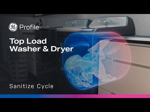 GE Profile Top Load Washer & Dryer with Sanitize Cycle image 2