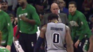 Andre Drummond Pulls Up from Half-Court