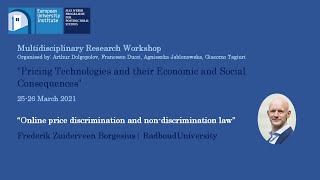 Frederik Zuiderveen Borgesius | “Online price discrimination and non-discrimination law”