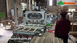 Woodmaster Cnc. MÁY LÀM MỘNG ÂM CNC 4 trục dao Bàn dài 2500mm cao tốc giá tốt nhất thị trường