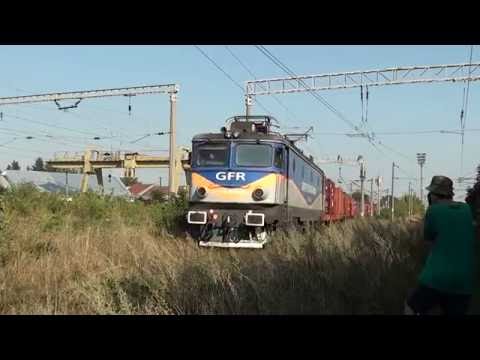 Tren de marfa GFR intra in statia Suceava cu 40-0428-5 - 22.08.2016