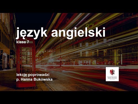 Live lekcja. Język angielski - klasa 7