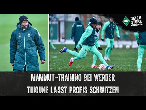 Thioune lässt Werder-Profis schwitzen: So lief das erste Training vorm FC-Bayern-Spiel!