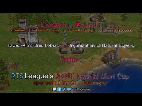 AoMT Hybrid CC, R1, PoV+Team Com. - F2+AoL vs. ONU G1 - Age of Mythology: The Titans Hybrid Clan Cup