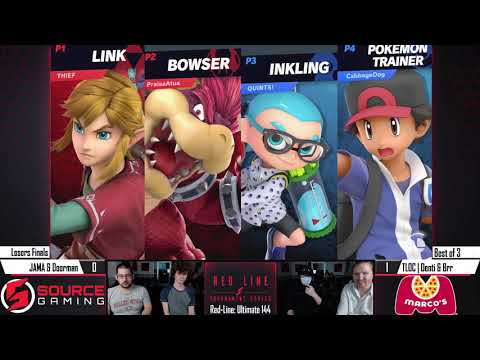 Red Line Ultimate 144 - Doubles Losers Finals - JAMA & Doorman vs TLOC | Denti & Brr