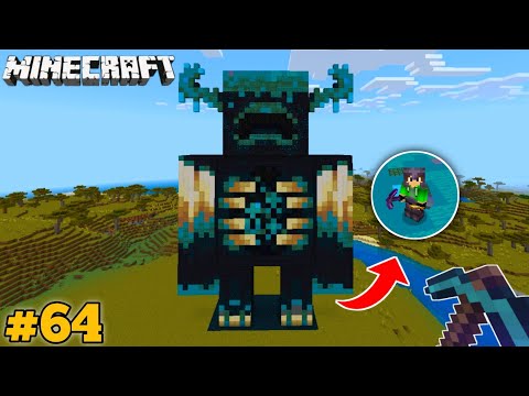 OMG! HUGE WARDEN STATUE in MINECRAFT PE #64