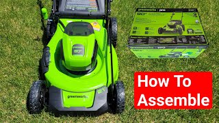 Greenworks 80v 21” Lawnmower – How To Assemble