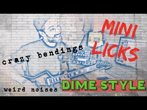'MINI LICKS SERIES' #4 - CRAZY BENDINGS / Dimebag Darrell style 2,5 notes bendings (level: advanced)