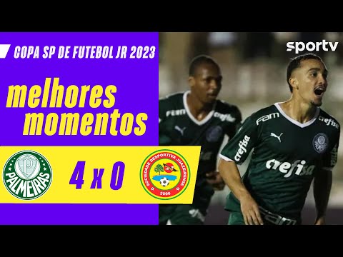 PALMEIRAS 4 X 0 JUAZEIRENSE | MELHORES MOMENTOS | COPA SÃO PAULO DE FUTEBOL JÚNIOR 2023 | sportv