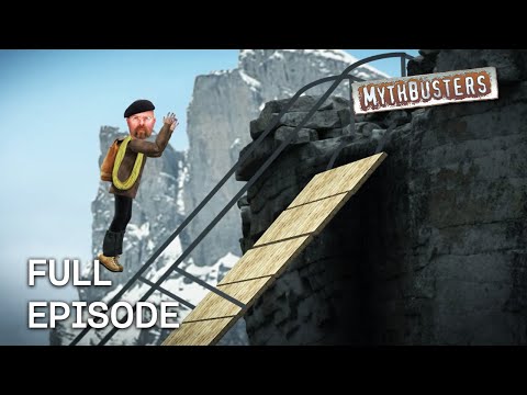Debunking The Iconic Cliff-hanger Bridge Jump... | MythBusters | S7 E28 | Full Episode