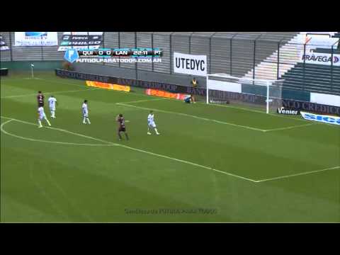 Ocasión de Pereyra Díaz. Quilmes - Lanús. Fecha 8. Torneo Inicial 2013. Fútbol Parat Todos