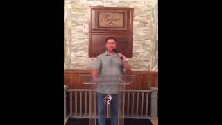 Pastor Bob praying against the Spirit of fear and panic