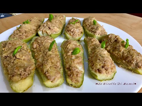 ZUCCHINE RIPIENE IN PADELLA - CREMOSE, FILANTI, FACILISSIME DA FARE - NO FRITTO