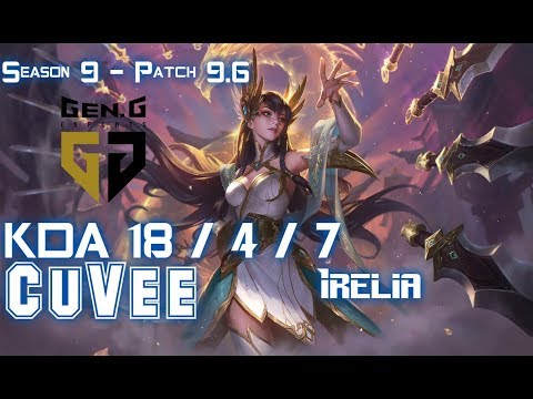 Gen CuVee IRELIA vs VLADIMIR Top - Patch 9.6 KR Ranked