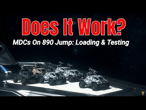 Does It Work? You Will Be Surprised! 890 Jump MDC Loading & Testing | PTC  Pt.6 | Star Citizen 4k