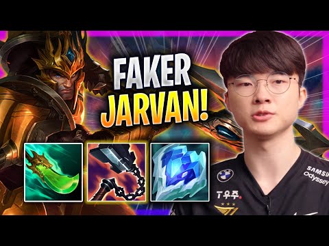 FAKER IS A GOD WITH JARVAN! - T1 Faker Plays Jarvan JUNGLE vs Karthus! | Season 2023