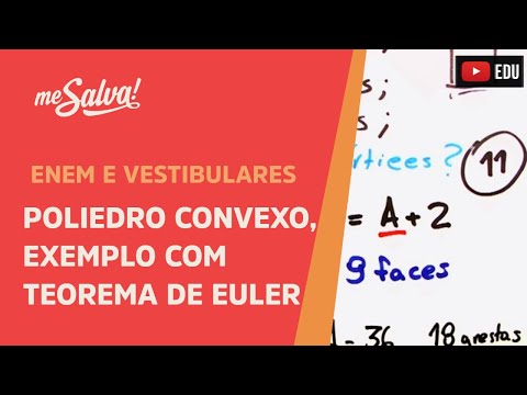 Me Salva! GE02 - Geometria Espacial - Poliedro convexo, exemplo com Teorema de Euler