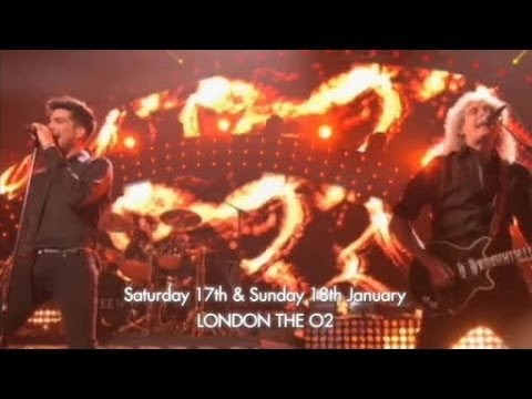 Queen + Adam Lambert - London O2 TV Advert