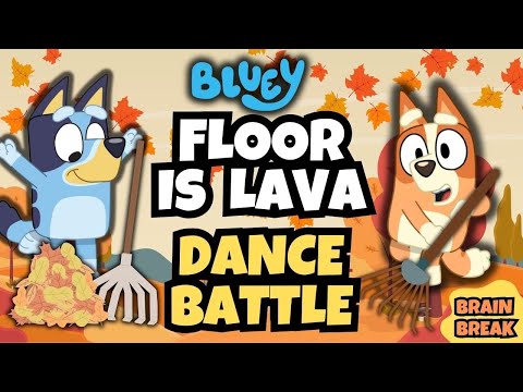 Bluey Dance Battle | Fall Brain Break | Floor is Lava | Danny Go Noodle