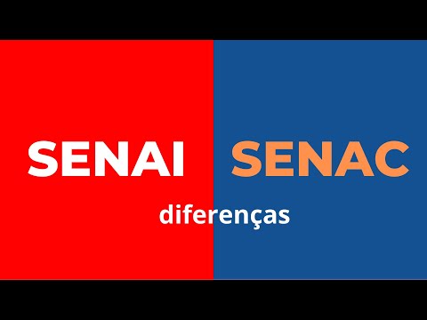 SENAI ou SENAC. Entenda as diferenças