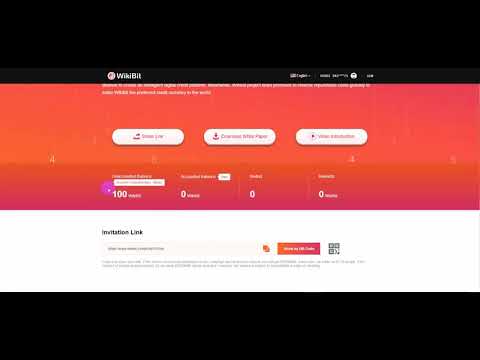 WikiBit - signup and get free 100 Wiki=100$