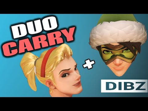 Overwatch: DUO CARRY! Tracer + Zarya Duo Queue (3900+ SR) Competitive Video