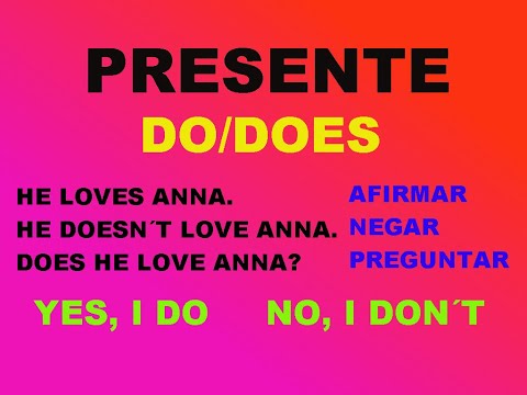 PRESENTE SIMPLE EN INGLÉS DO DOES