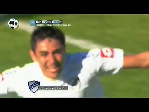 Gol Emiliano Carrasco - Quilmes 2 Vs Godoy Cruz 0 - Primera División 2014