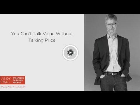 You Can't Talk Value Without Talking Price